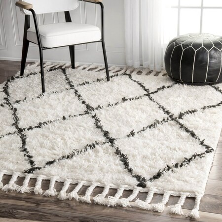 Nuloom Hand Knotted Fez Shag Area Rug 6ft SPRE14A-606S